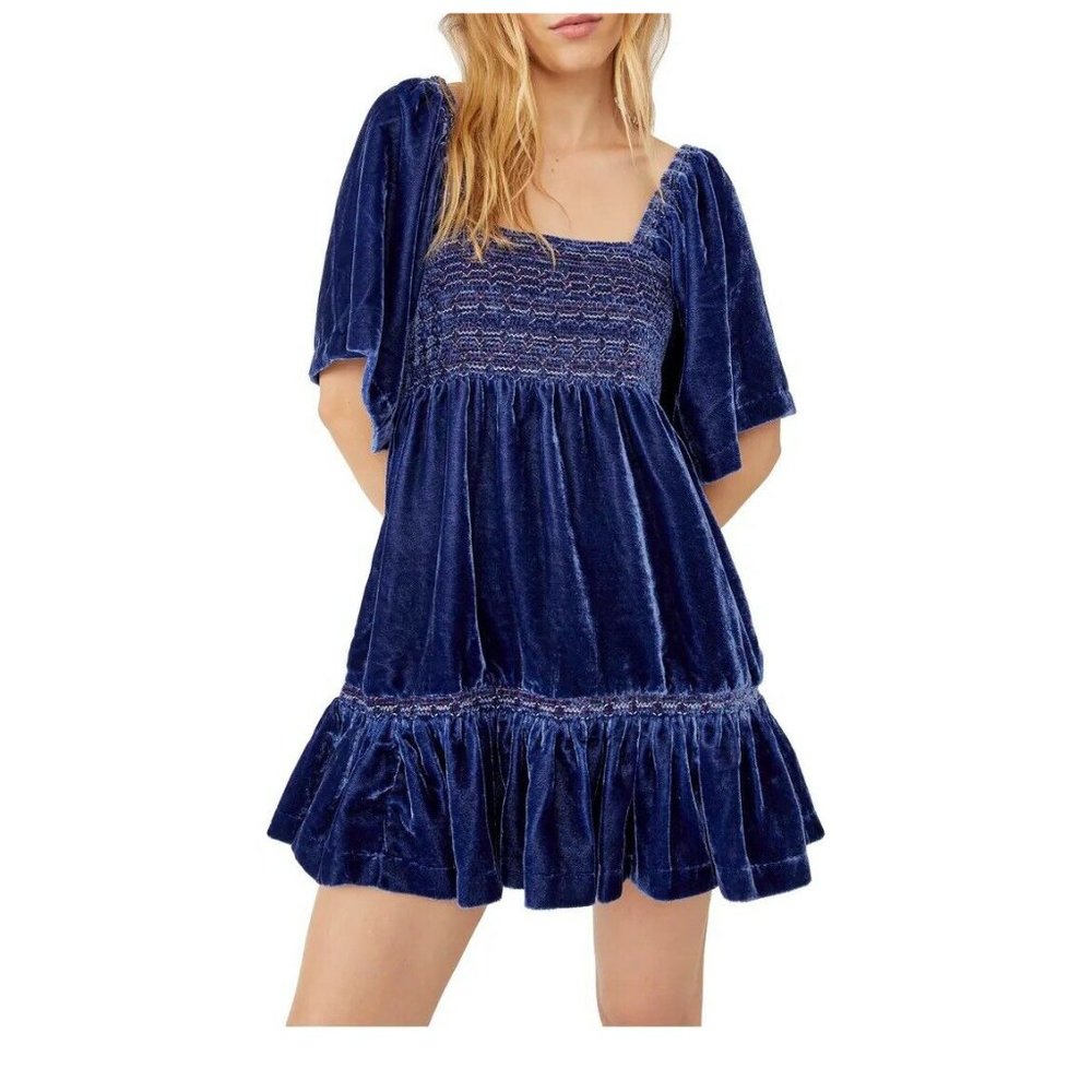 Free People Easy To Love Mini Dress Large